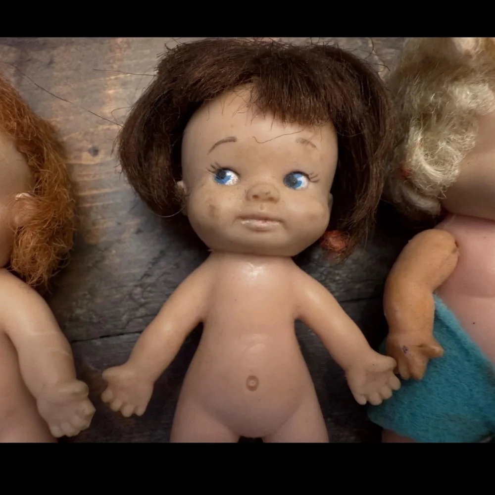 Lot of 5 small dolls vintage UNEEDA 1967 PEEWEE  Vintage